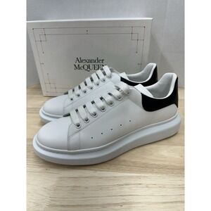 Alexander McQueen Oversized Leather Sneakers Men's 48 / US 15 White Shoes - NEW